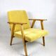 Vintage Yellow Easy Chair, 1970s