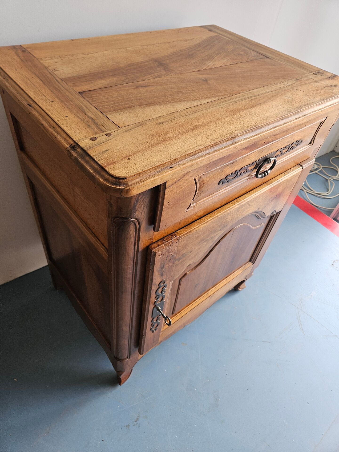 Antique jam cabinet made of hardwood