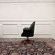 Classic English Chesterfield Desk Chair Black
