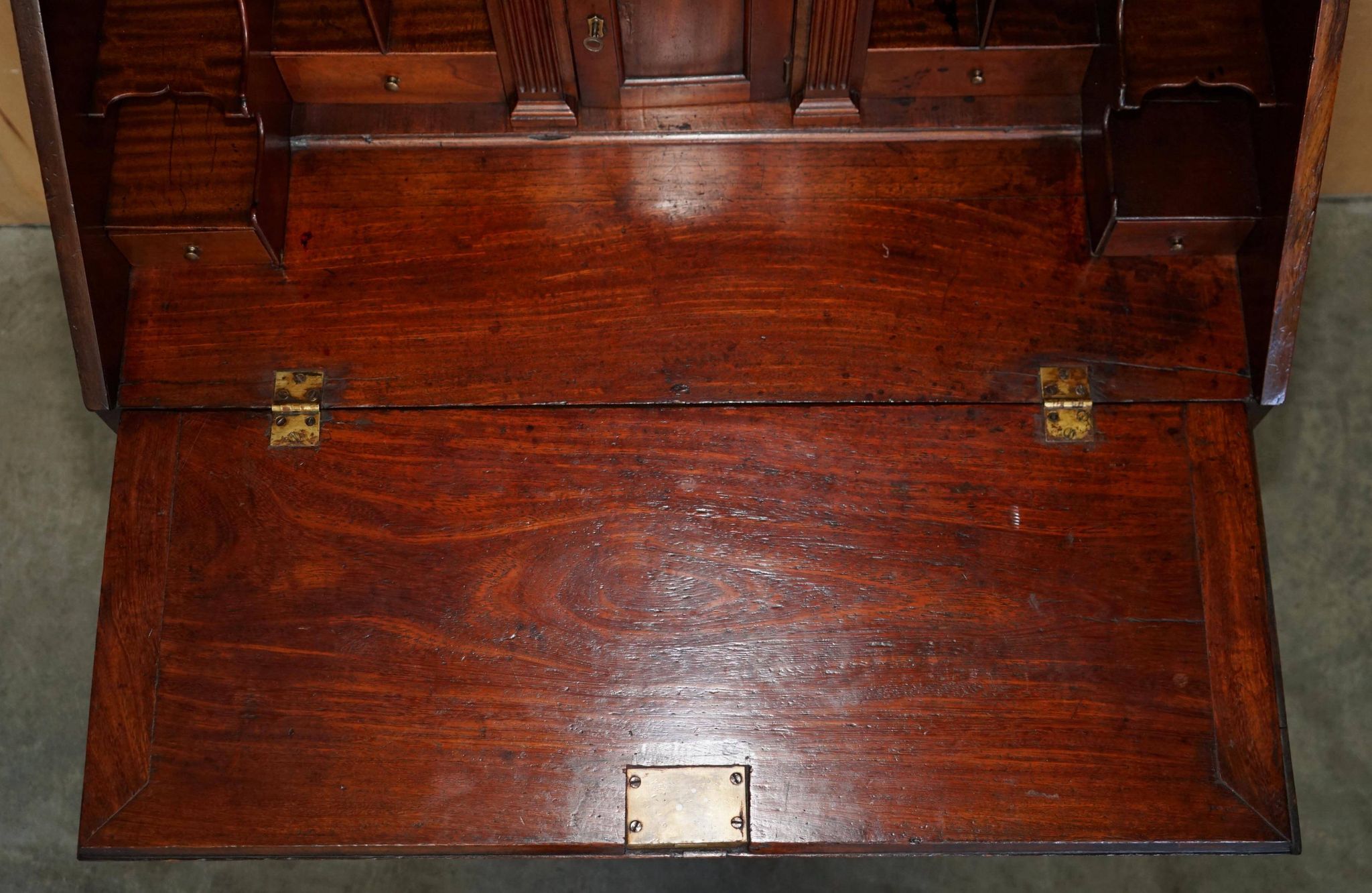 Colonial camphor wood library desk, George III period circa 1760.