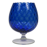 Large mouth-blown Empoli glass