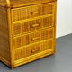 Vintage Rattan Bamboo Mid Century Chest of Drawers Bedside Table, 1960