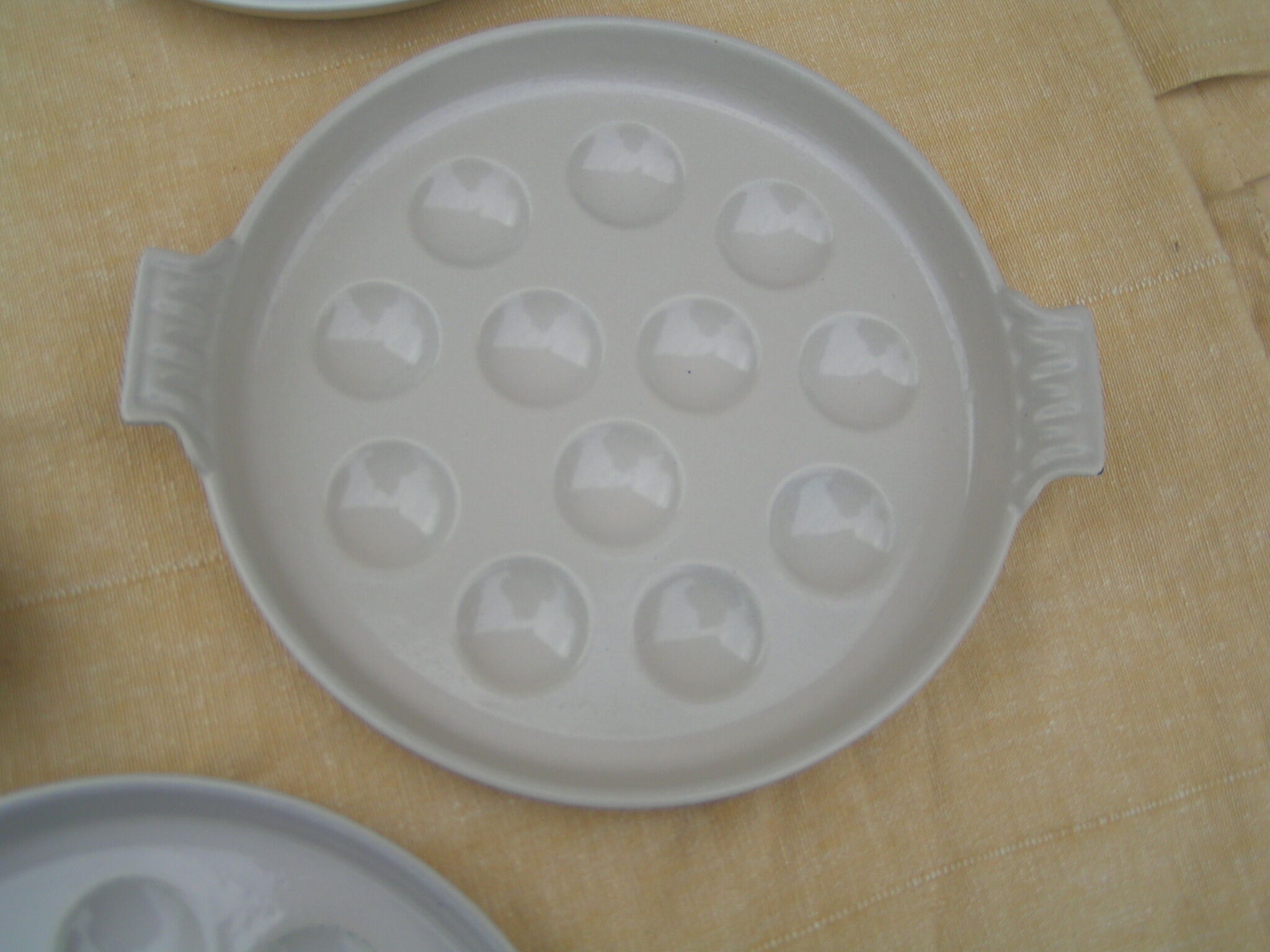 Set of 6 plates for snail