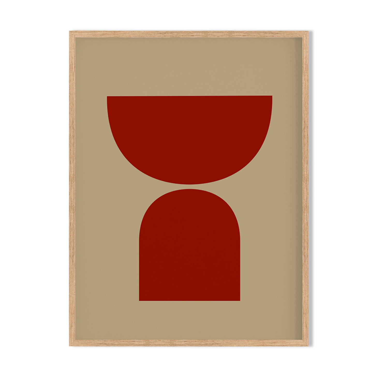 Framed abstract giclee art print 50x70cm