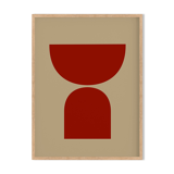 Framed abstract giclee art print 50x70cm