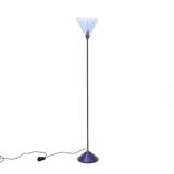 Floor lamp with a glass base and diffuser by Carlo Bartoli for Antonangeli, 1980s.