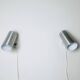 Cylindrical C-1582 Metallic Wall Lamps By Raak Amsterdam, The Netherlands 1960S