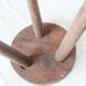Vintage wooden tripod stool