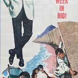 Affiche originale cinéma "L'Homme de Rio" Jean-Paul Belmondo 36x92cm 1964