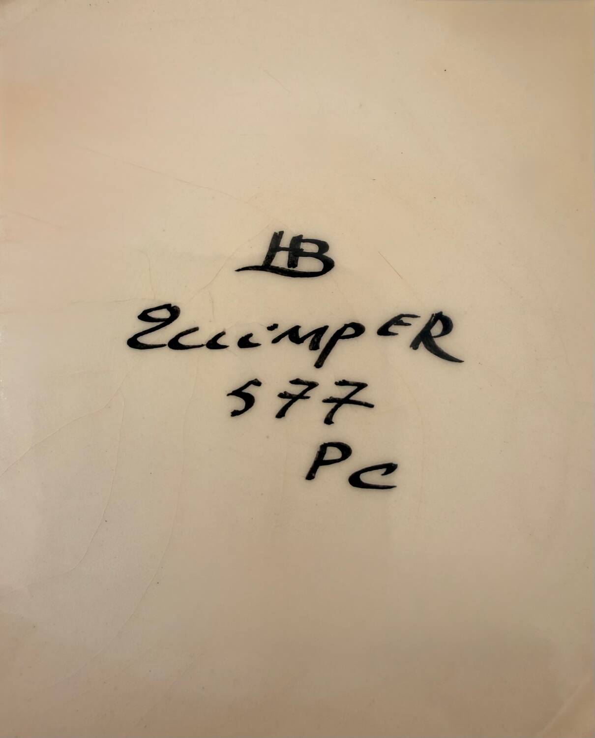 Large teapot Henriot 1950 - HB Quimper Brittany