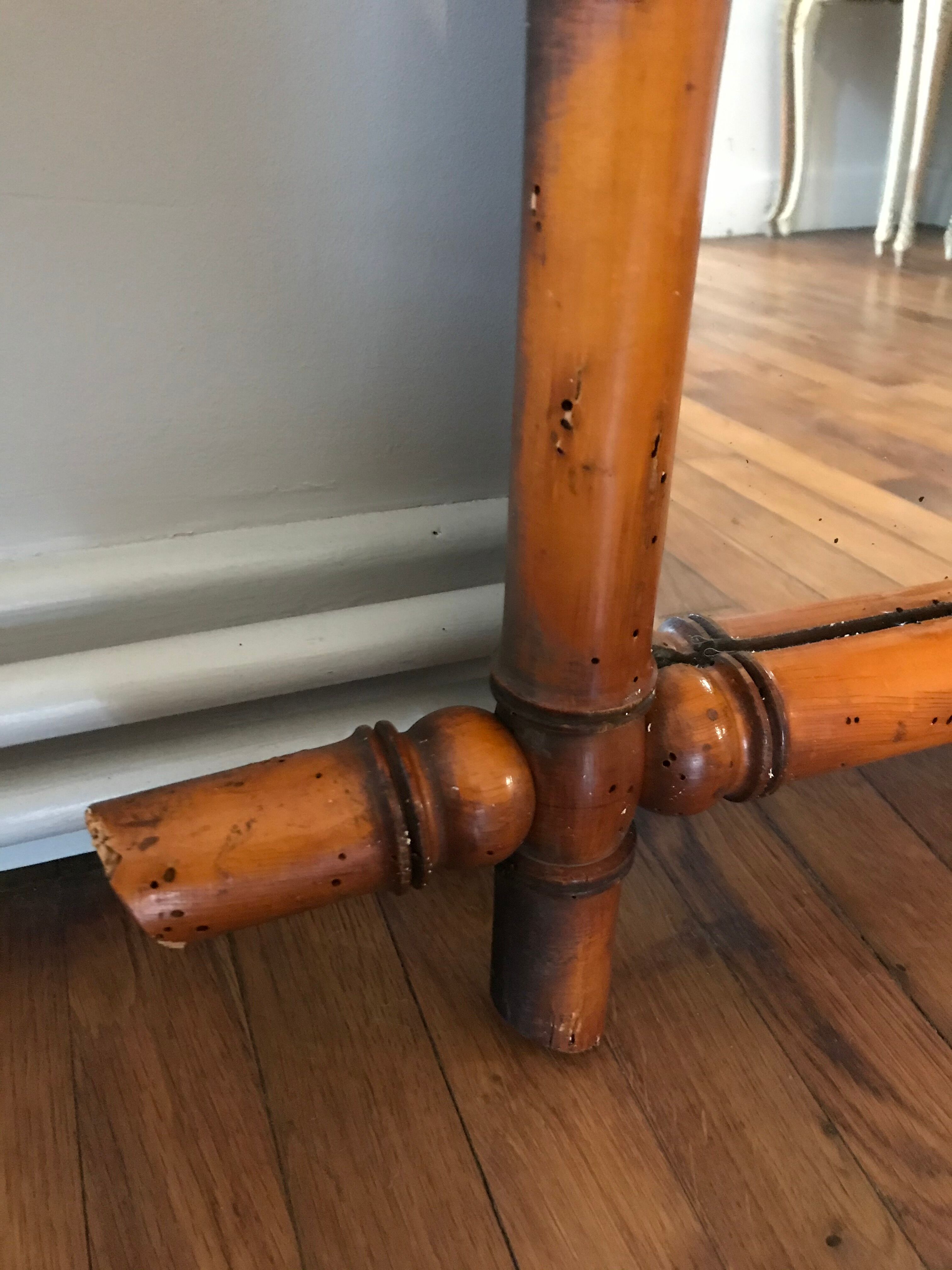 Vintage bamboo mirror 75 x 100 cm