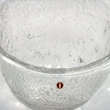 Centre de table en cristal par Tapio Wirkkala pour Littala années 1970