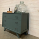 Commode scandinave grise 1970