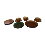 4 coffee cups, 3 saucers, 5 small and 2 large plates VERECO