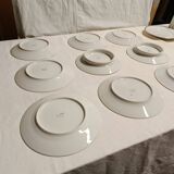 15 assiettes en porcelaine de Limoges