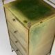 Commode en cuir vers 1960