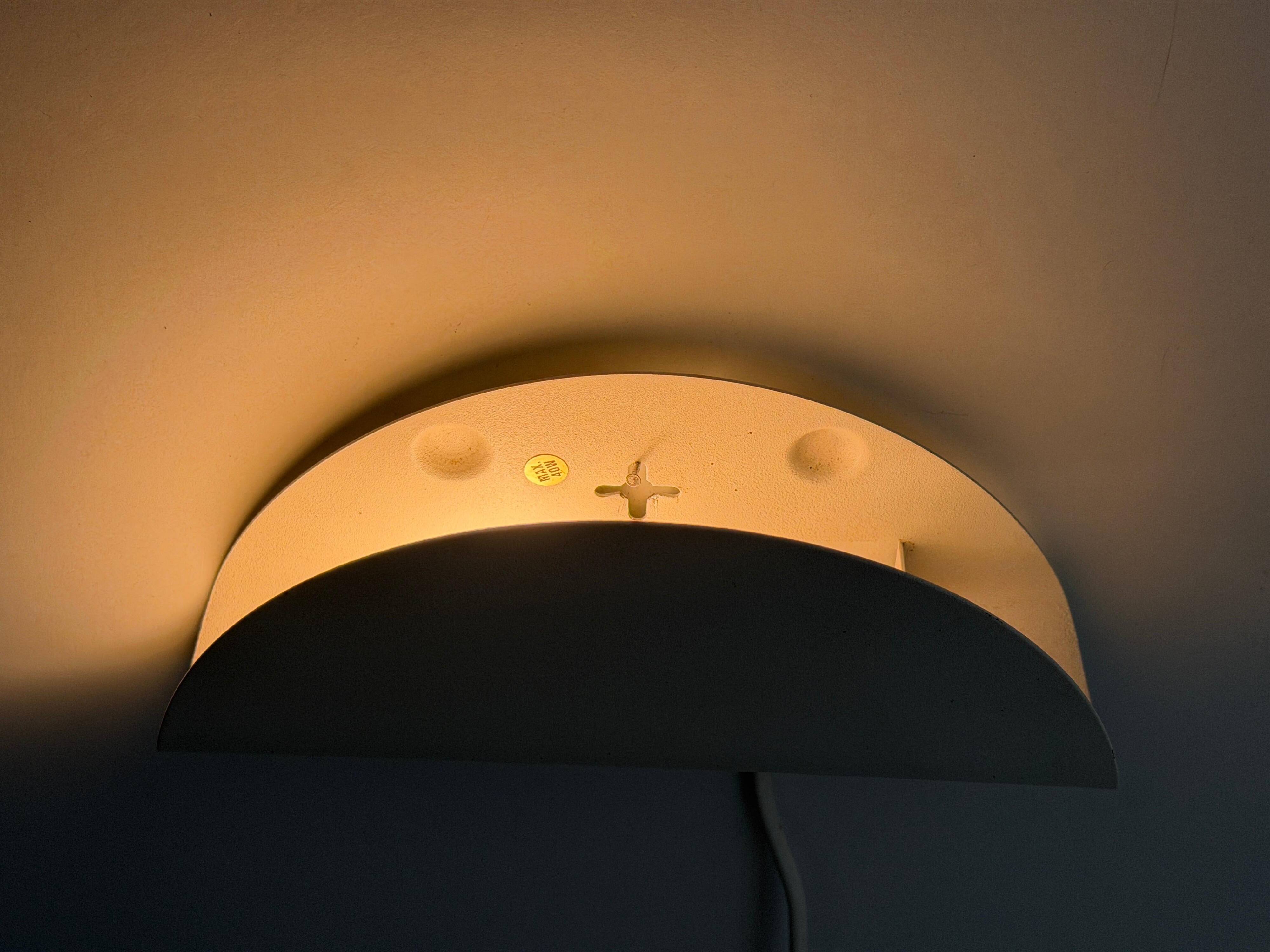 Set of three cream metal wall lights by Nordlux, 1980s, Sweden.