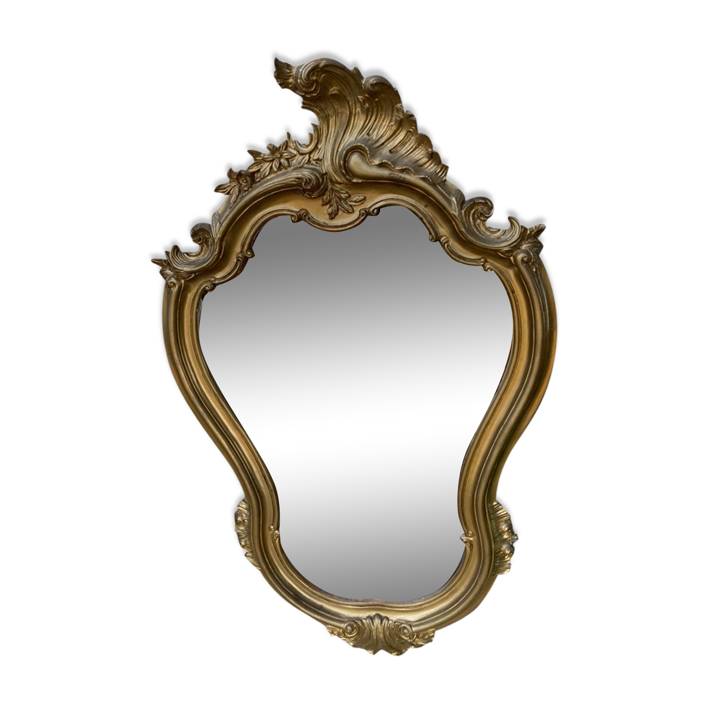Golden baroque mirror
