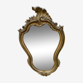 Golden baroque mirror