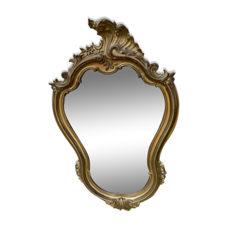 Golden baroque mirror