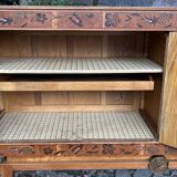 Oak and marquetry row 50s