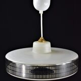 Ridged glass ceiling lamp