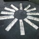 Box of 12 holders triangular lead crystal knives