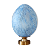 Lampe globe opaline bleue