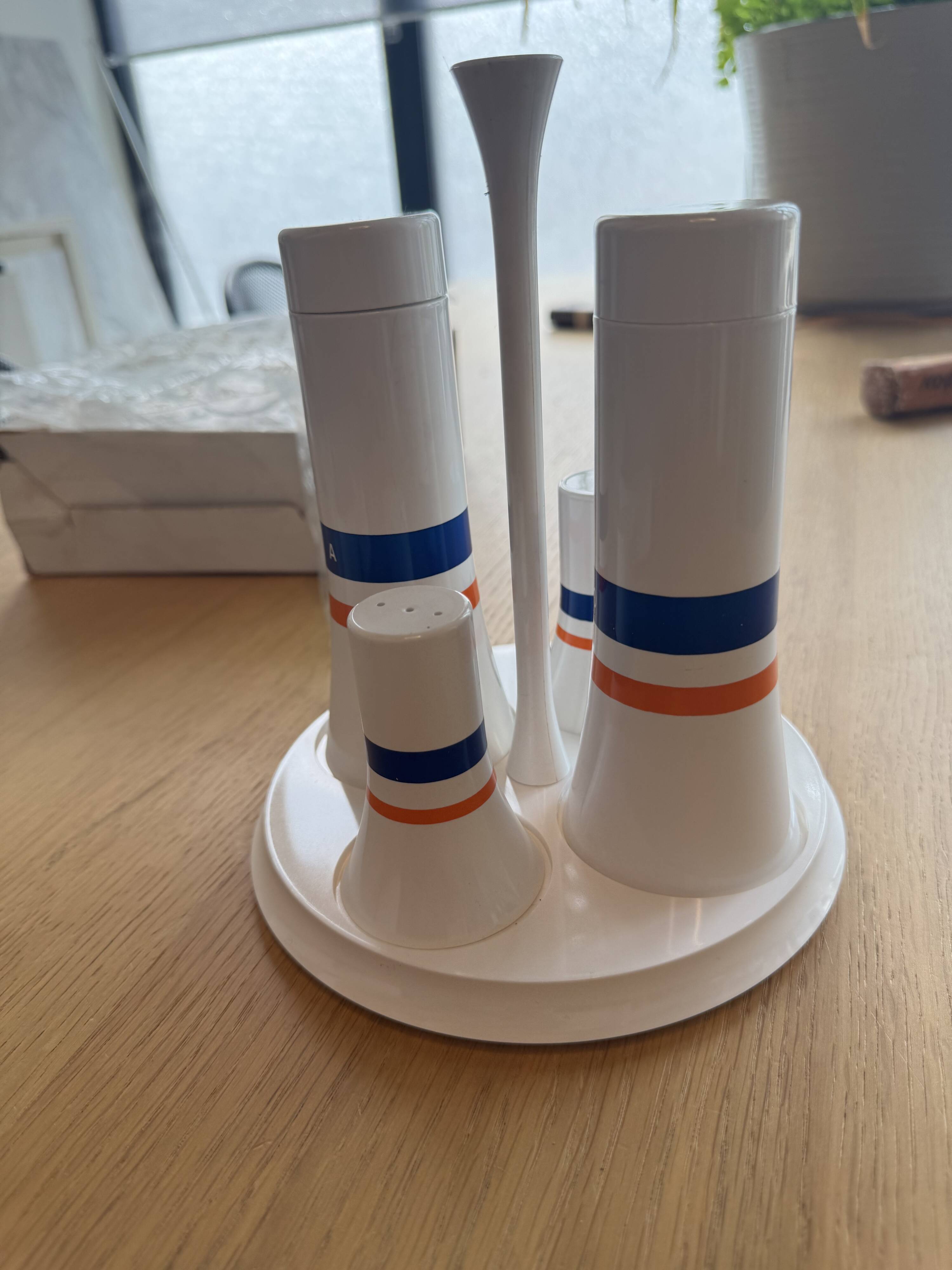 Service à condiments Guzzini “Pagoda”, Italie 1970