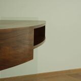 Bureau en verre français des années 1950
