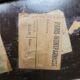 Antique cardboard suitcase