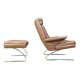 Swing Lounge Chair and Ottoman by Reinhold Adolf and Hans-Jürgen Schräpfer