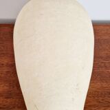 Matte cream clay vase