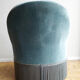 Armchair in blue velvet