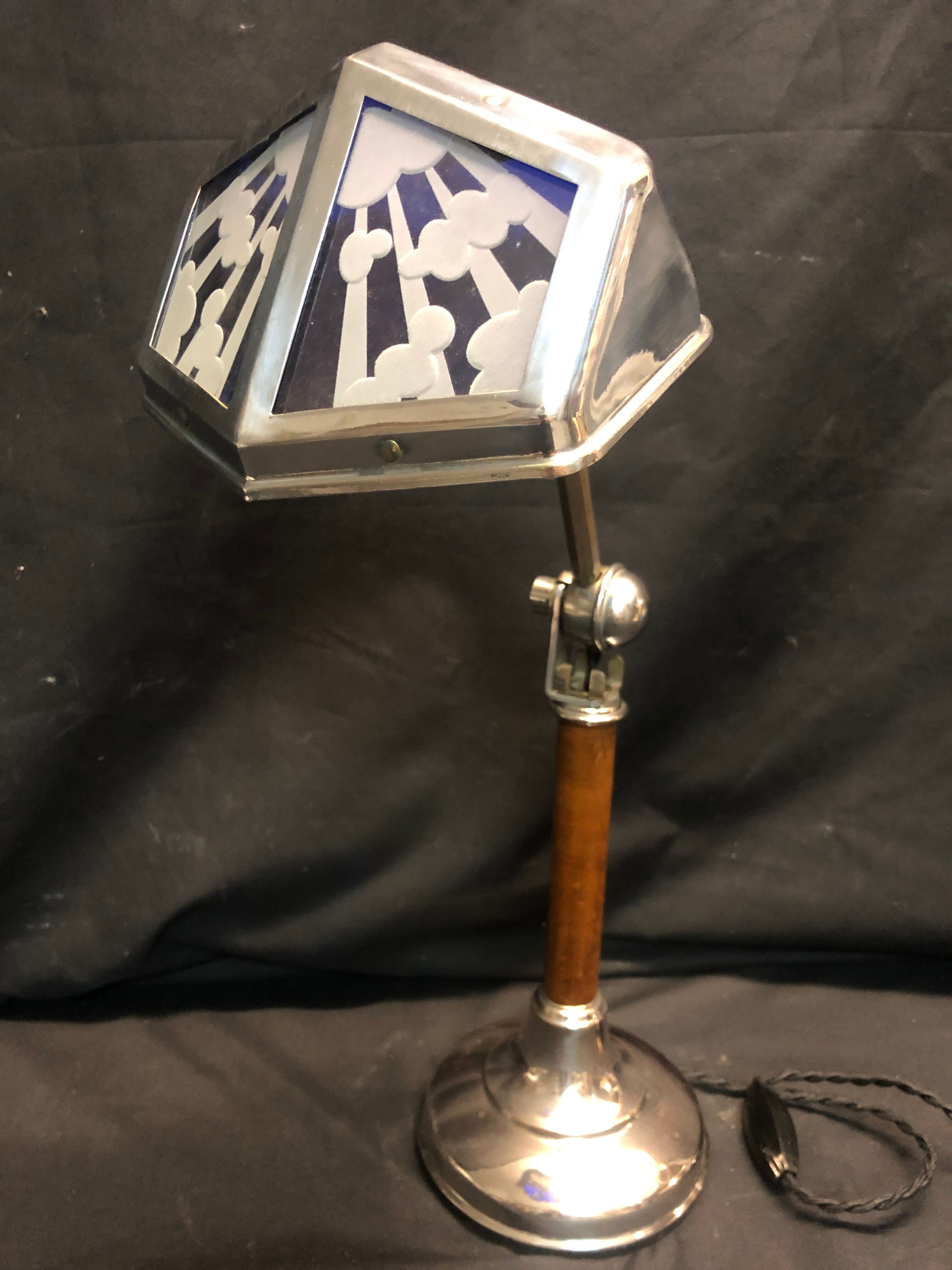 Lampe pirouett 54 cm art deco