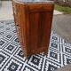 Art Deco sideboard in light walnut, grey/white marble