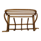 Fischel curved wood wall coat rack