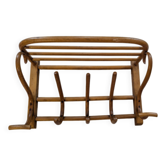Porte manteau mural en bois courbé fischel