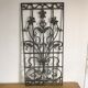 Grille de porte art nouveau en fonte