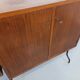 Vintage Italian double modular shelving unit in wood and metal