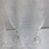 6 Baccarat crystal flutes made in france