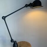 Original 1980s vintage Jielde lamp with 2 arms in matte black - 100 cm