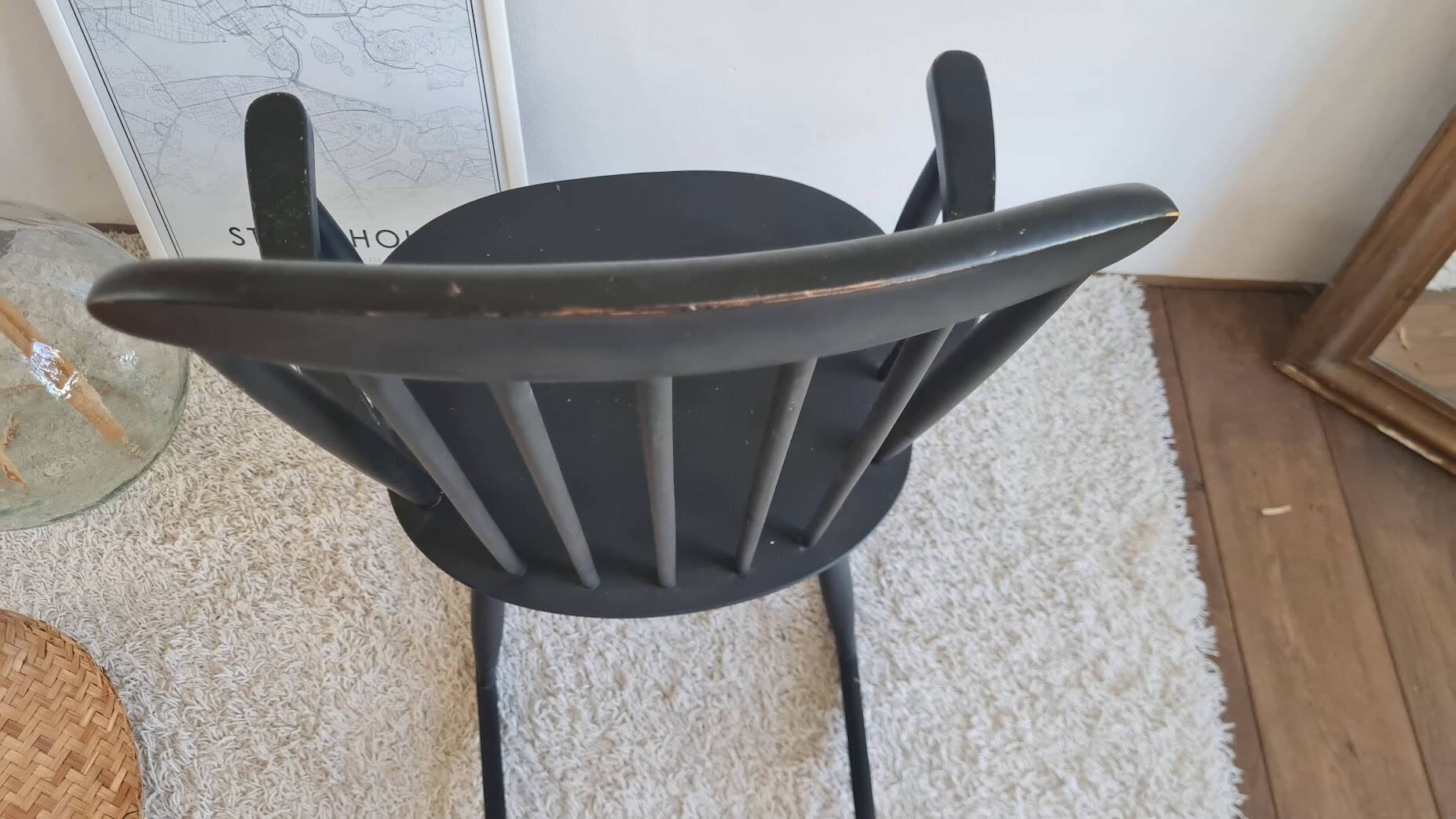 Scandinavian rocking chair from the 1960s.