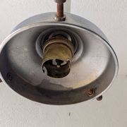 White opaline suspension and chrome metal — old school spirit