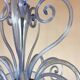 Five-Arm Murano Glass Chandelier With Scrollwork, 20th Century