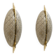 Pair of Modern Italian Murano Glass and Brass Sconces
