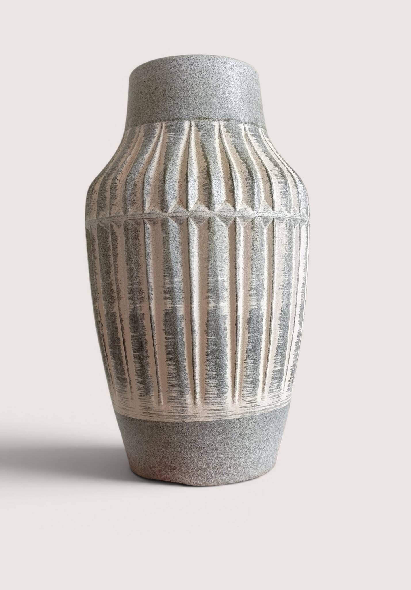 West German Mid-Century Modern Stoneware Vase by Bay Keramik, 1950s