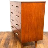 Vintage chest of drawers with gold handles