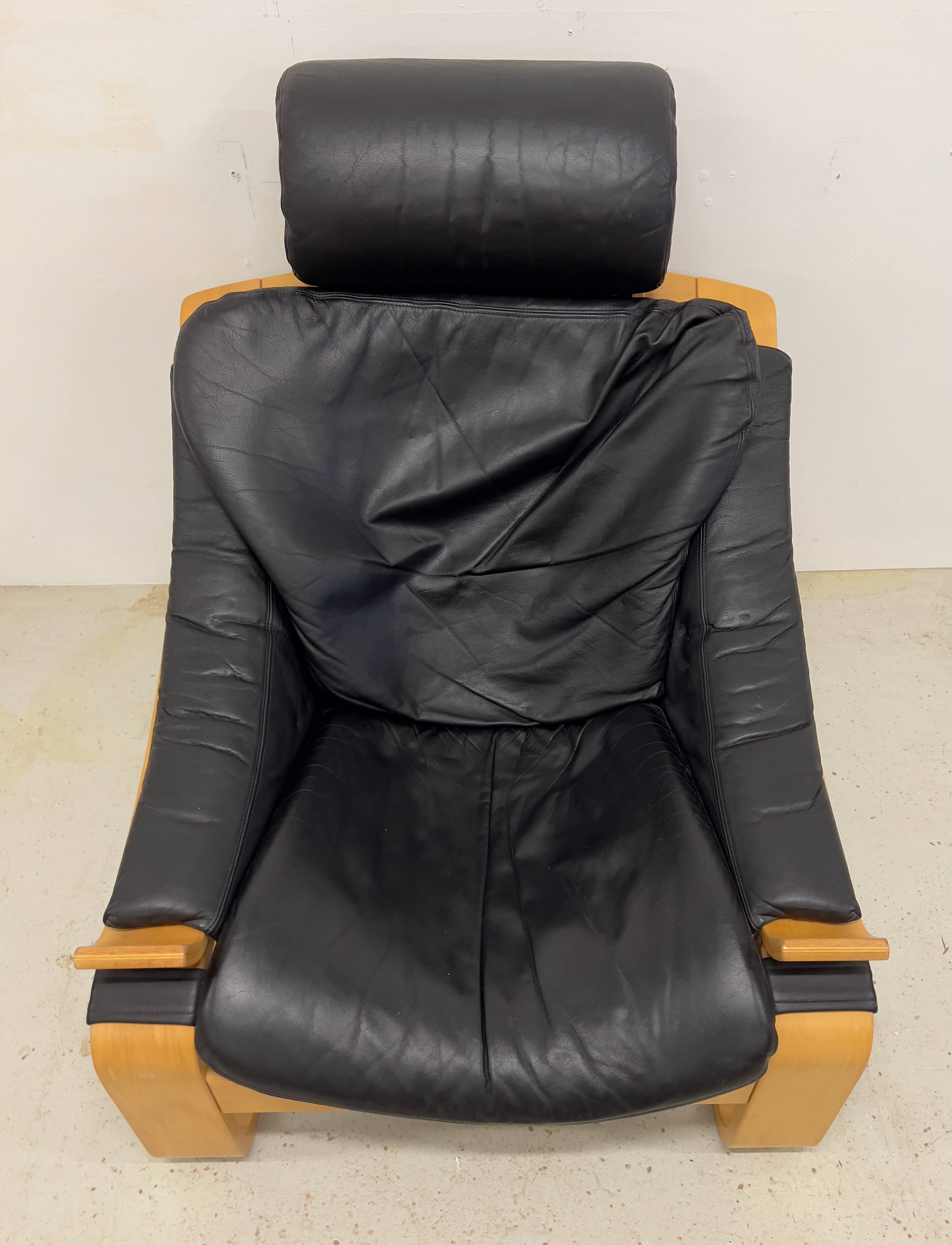 Swedish Kroken Lounge Chairs & Ottoman by Åke Fribyter for Nelo, 1970s