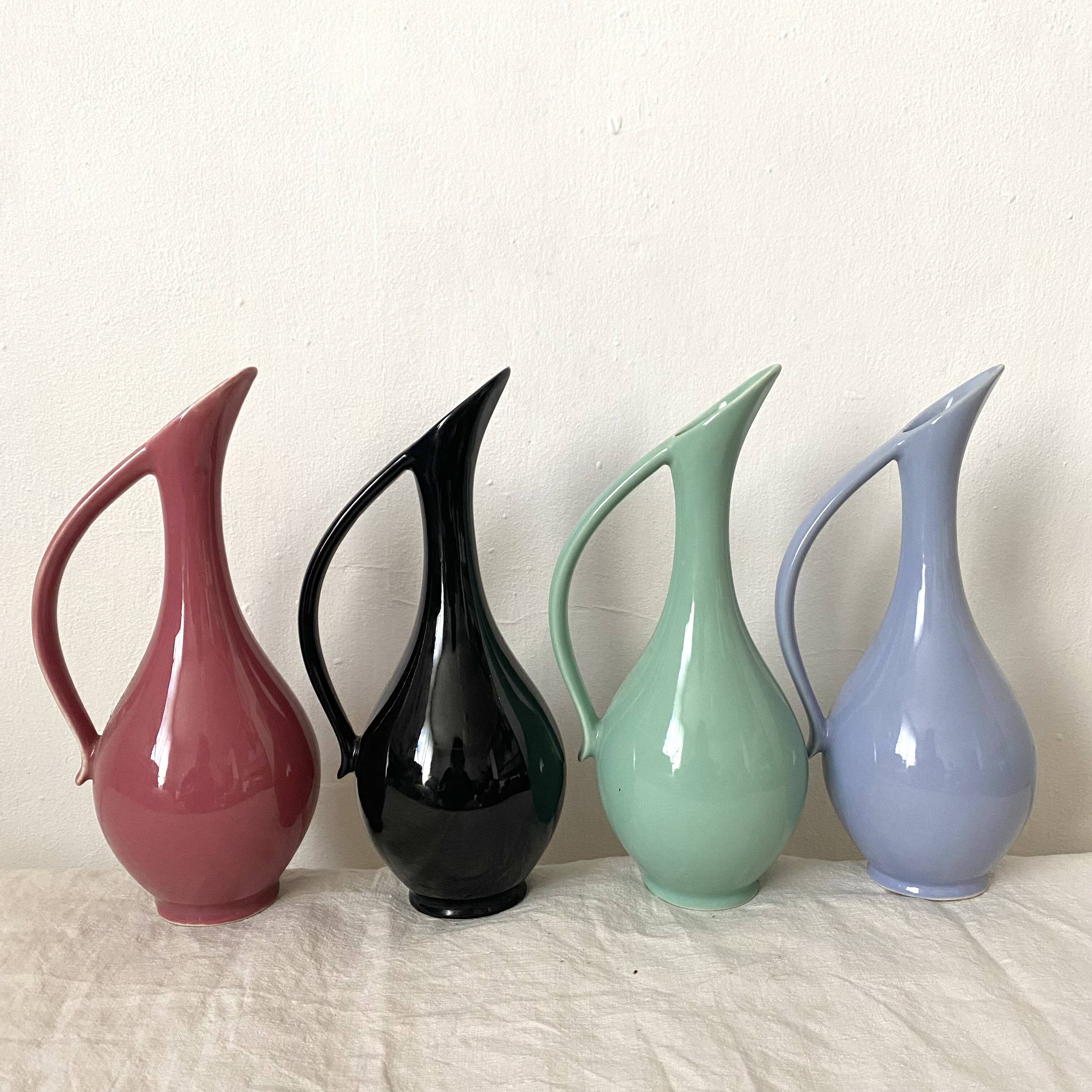 Vintage ceramic carafes, 1960s